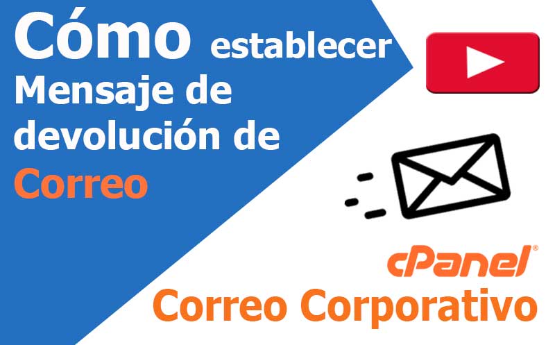 correo electronico establecer mensaje de devolucion