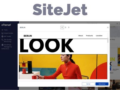 cpanel con sitejet constructor de sitios