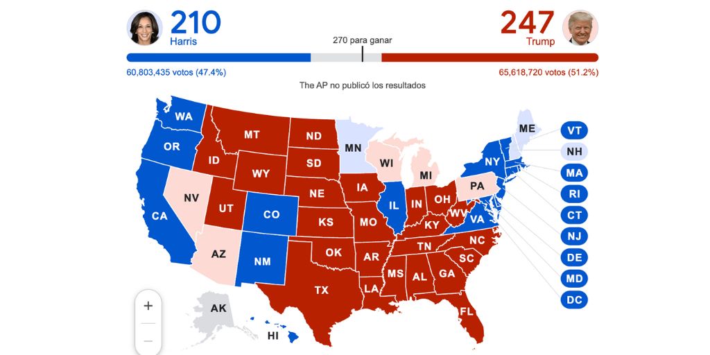 resultados en vivo elecciones eeuu