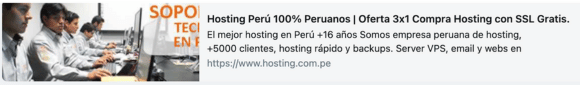 mejor soporte de hosting peru