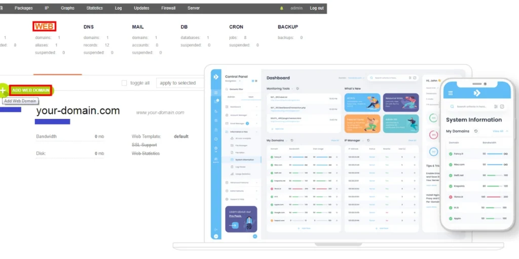 vesta vs cpanel vs directadmin