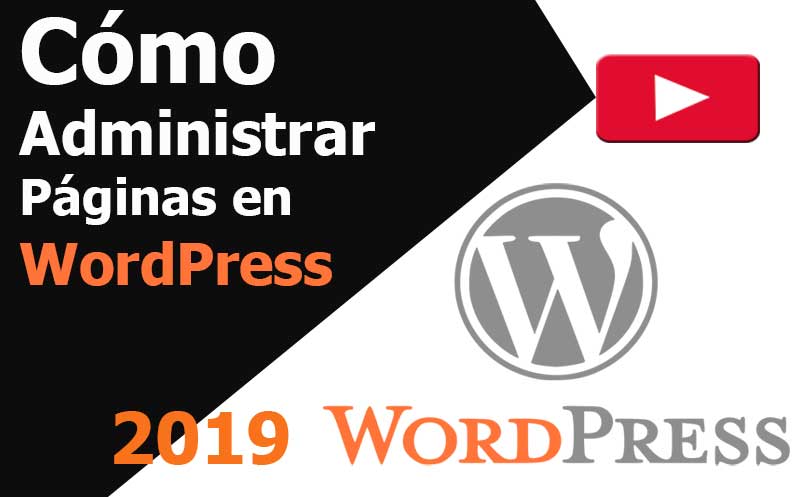 wordpress como administrar paginas