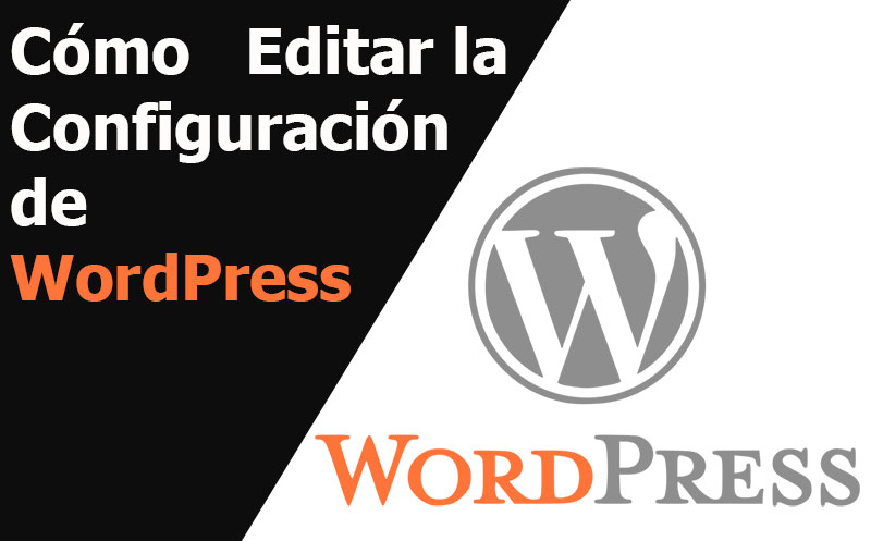 wordpress como editar la configuracion